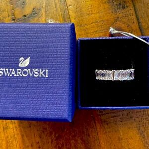 Swarovski Matrix Vittoire Rectangular Cut Eternity Band Sz 8 New In Box